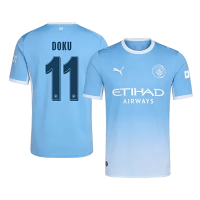 DOKU #11 Manchester City Home Soccer Jersey 2026/27 -UCL - gogoalshop