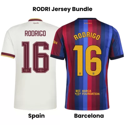 RODRIGO #16 Spain Away champion World Cup 2026 & Barcelona Home 2026/27 - gogoalshop