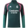 Real Madrid 1/4 Zip Tracksuit 2026/27 Kids Green - gogoalshop