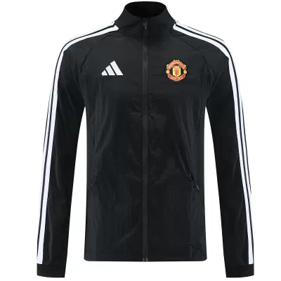 Manchester United Windbreaker Jacket 2026/27 - Black - gogoalshop