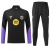 Barcelona 1/4 Zip Tracksuit 2026/27 Black - gogoalshop