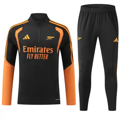 Arsenal 1/4 Zip Tracksuit 2026/27 Kids Black - gogoalshop