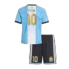 MESSI #10 Argentina Kids Farewell Soccer Jerseys Kit 2026 - gogoalshop