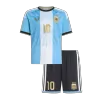 MESSI #10 Argentina Kids Farewell Soccer Jerseys Kit 2026 - gogoalshop