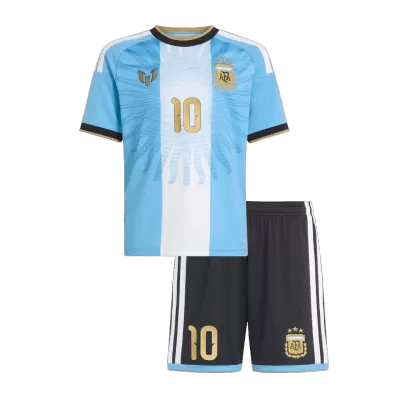 MESSI #10 Argentina Kids Farewell Soccer Jerseys Kit 2026 - gogoalshop