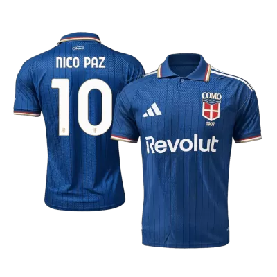Nico Paz #10 Como 1907 Home Player Version Jersey 2026/27 - gogoalshop