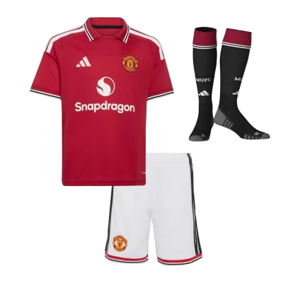 Manchester United Home Kids Soccer Jerseys Kit 2026/27 - gogoalshop